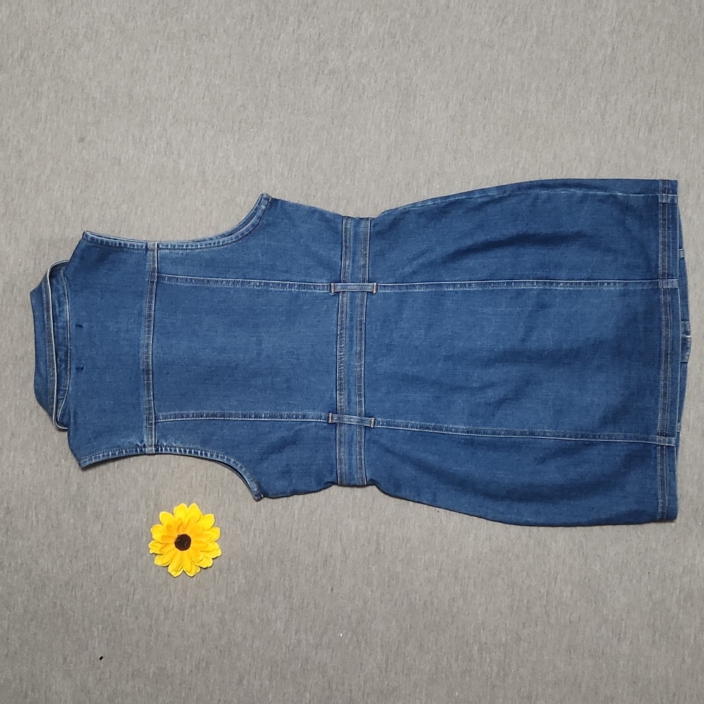 Forever 21 Collared Button Down Bodycon Mini Deni… - image 3